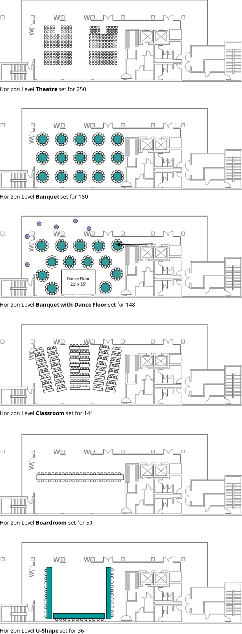 Horizon Level Floorplans